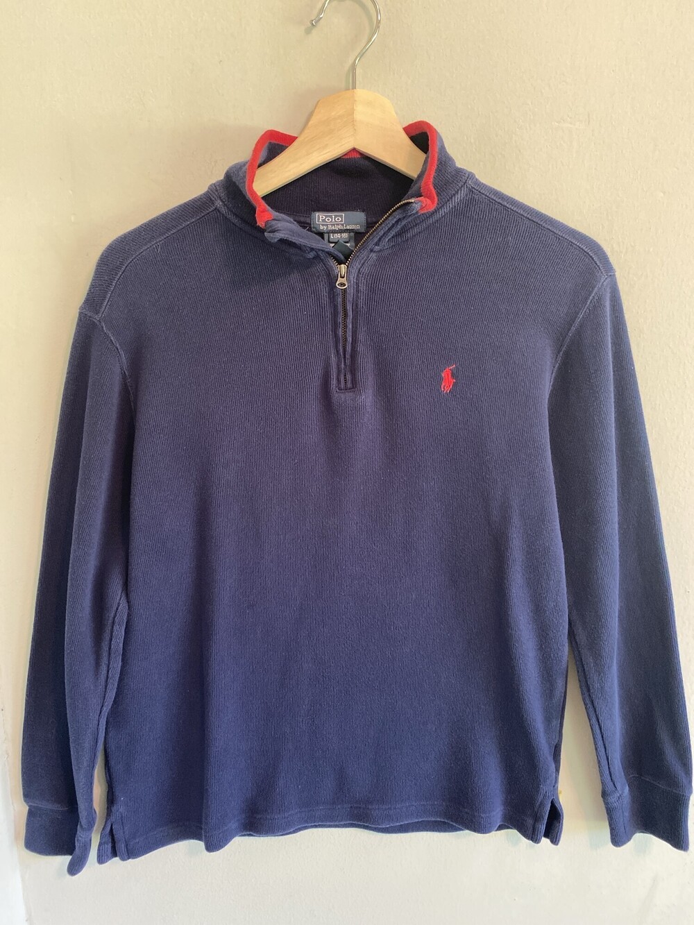 Polo Ralph Lauren Kids Navy Quarter Zip Pullover L 14-16